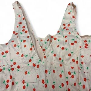 Zara Cream Cherry Patterned Dress